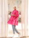 Fushia Bloom Eyelet Tunic - (1414)
