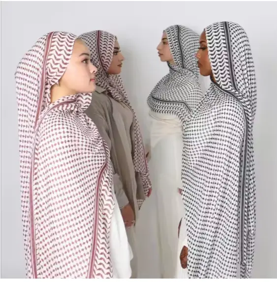 2025-01-05 17_37_46-Jingtai Islamic Shailah Brown Keffiyeh Hijab Muslim Islamic Arab Scarf Manufactu.webp