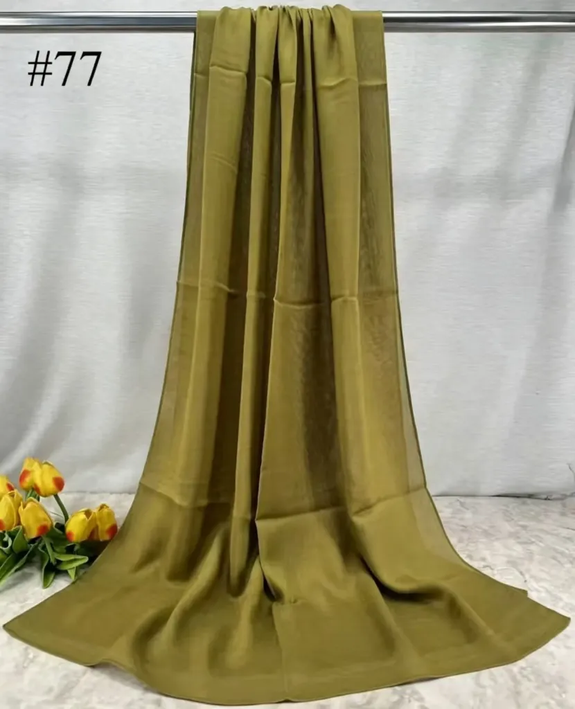 [BM77] BM77 - Bamboo Modal Hijab - Olive Khaki