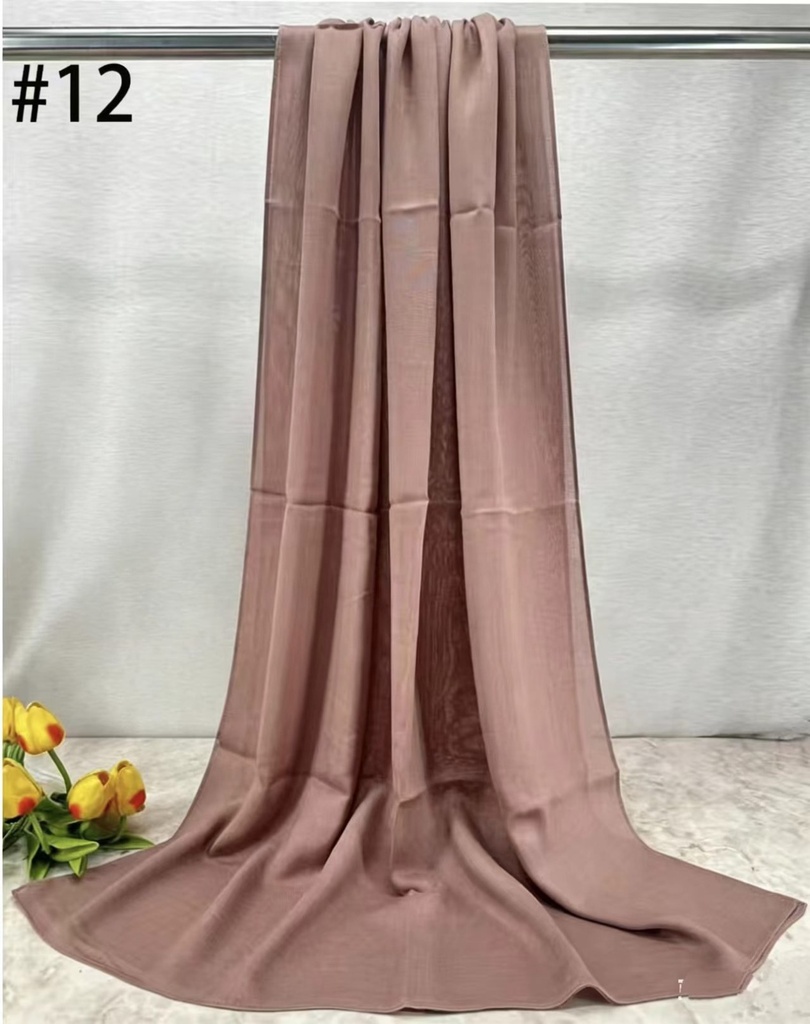 [BM12] BM12 - Bamboo Modal Hijab - Rosy Clay
