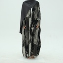 Marble Flow Abaya - Taro (LR982)