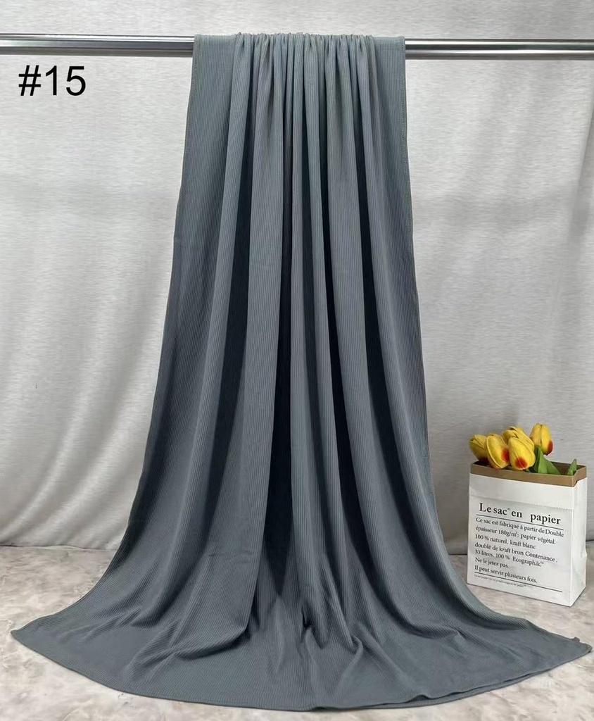 RBJ15 - Ribbed Bamboo Jersey - Slate Blue
