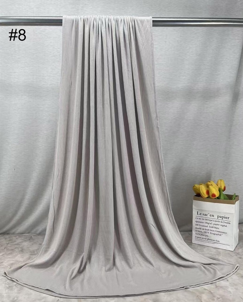 RBJ8 - Ribbed Bamboo Jersey - Silver Mist