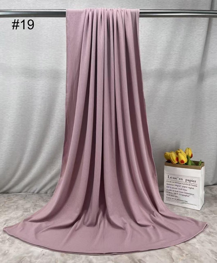 RBJ19 - Ribbed Bamboo Jersey - Dusty Rose