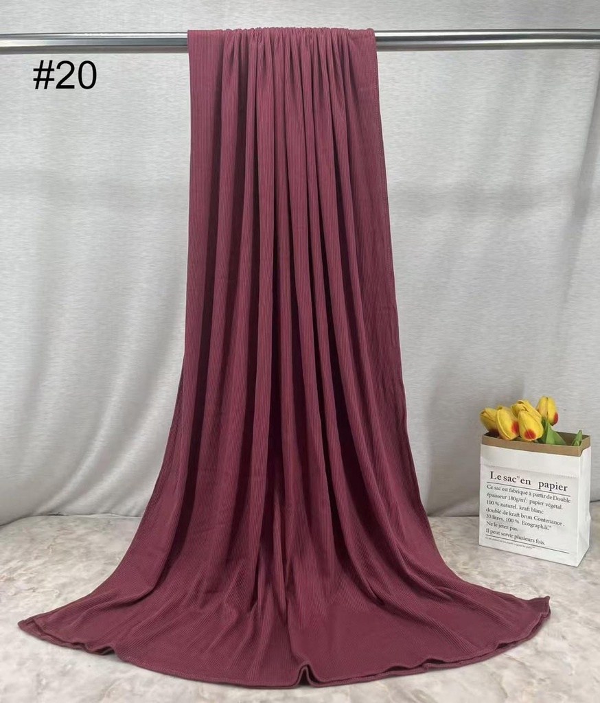 RBJ20 - Ribbed Bamboo Jersey - Berry Burgundy