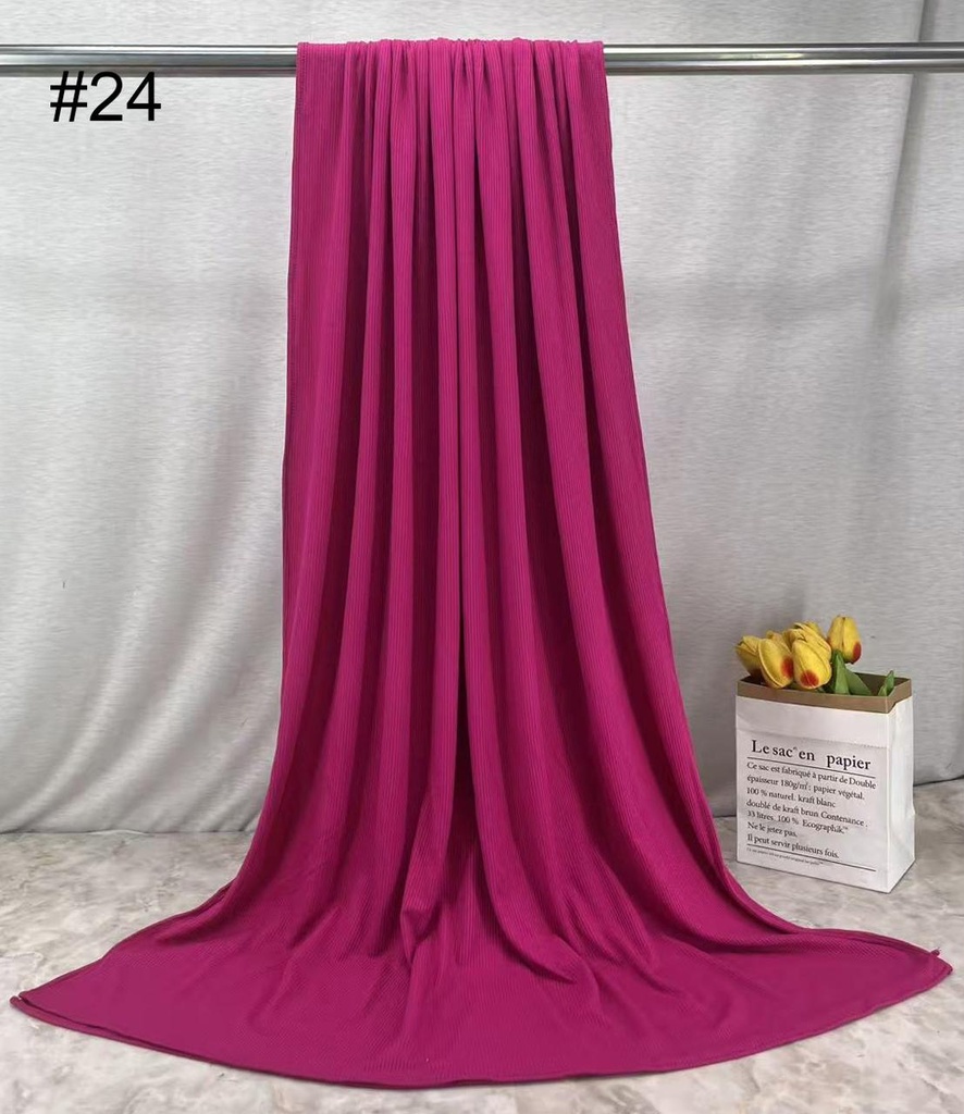 RBJ24 - Ribbed Bamboo Jersey - Vibrant Fuchsia