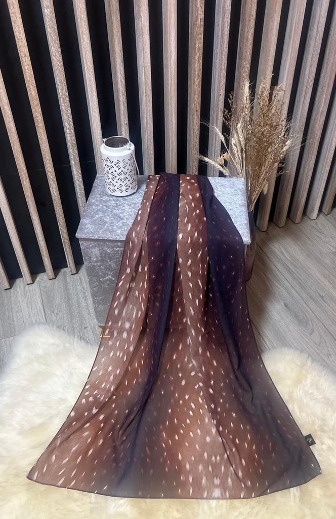 PH104 - Fawn Luxe Printed Chiffon Hijab