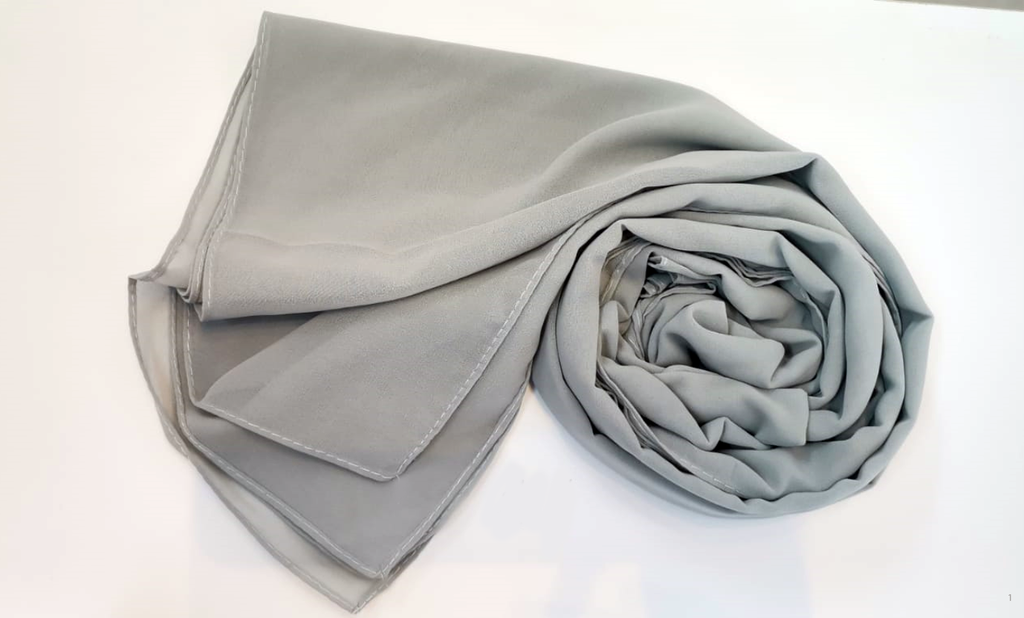 [1] Everyday Chiffon Hijab - Graphite