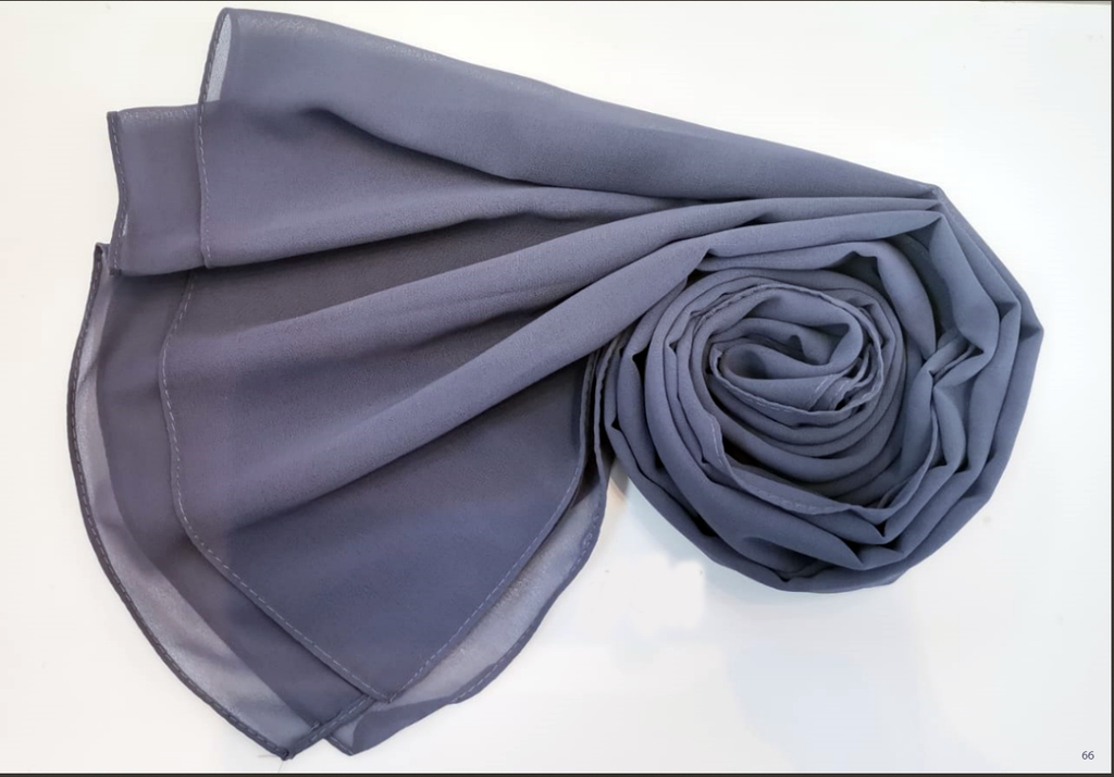 Everyday Chiffon Hijab - Pewter Prestige