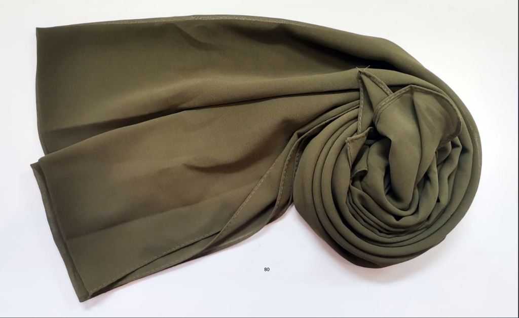 Everyday Chiffon Hijab - Deep Olive