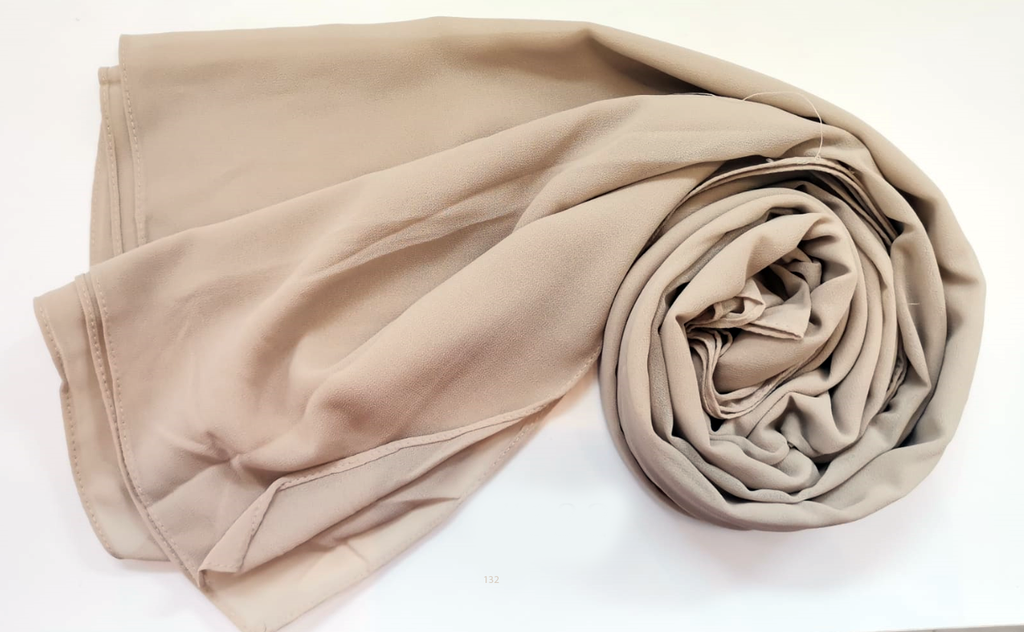 Everyday Chiffon Hijab - Beige Serenity