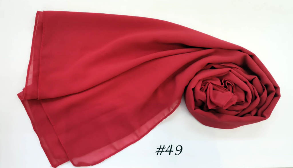 Everyday Chiffon Hijab - Rosy Cherry