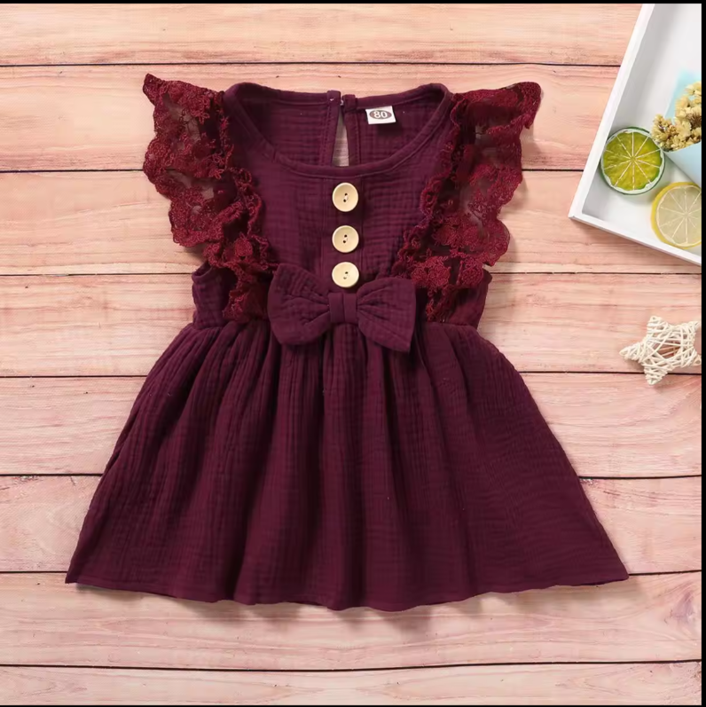 Ruby Ruffle Dress (6-9M)