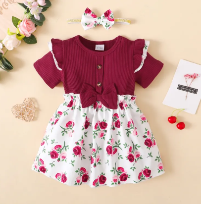 Rosy Ruffle Set (9-12M)