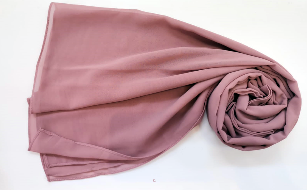 Everyday Chiffon Hijab - Plum Bloom