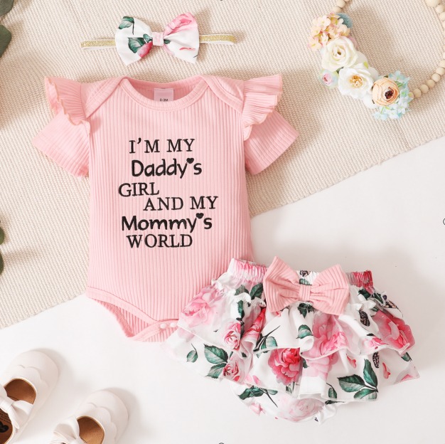 Daddy's Girl Floral Set (3-4Y)