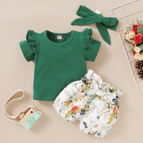 [19357912-18M] Green Bliss Bloom Set
