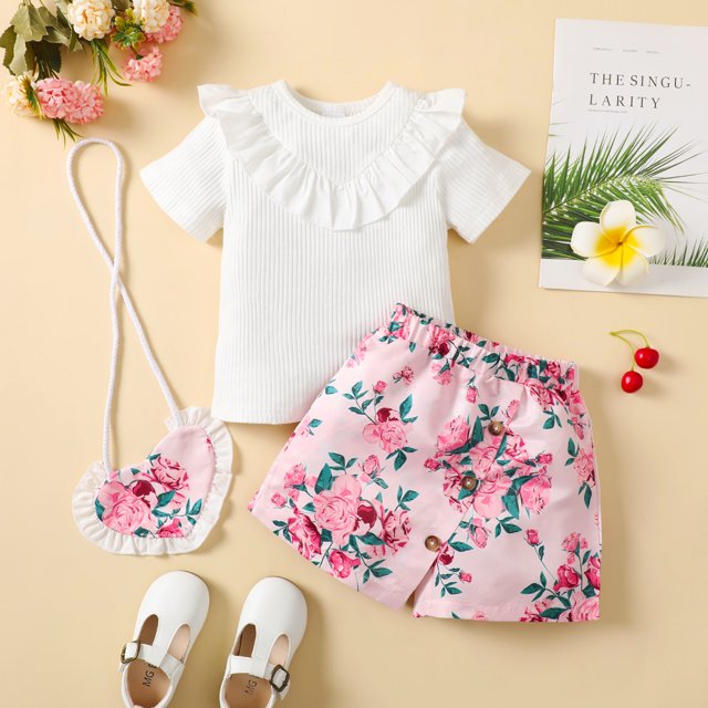 Blossom Ruffle Co-ord set (3-6M)