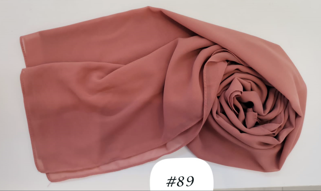 Everyday Chiffon Hijab - Rosy Maroon