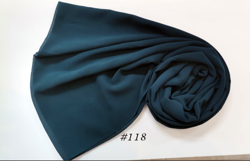 Everyday Chiffon Hijab - Emerald Elegance