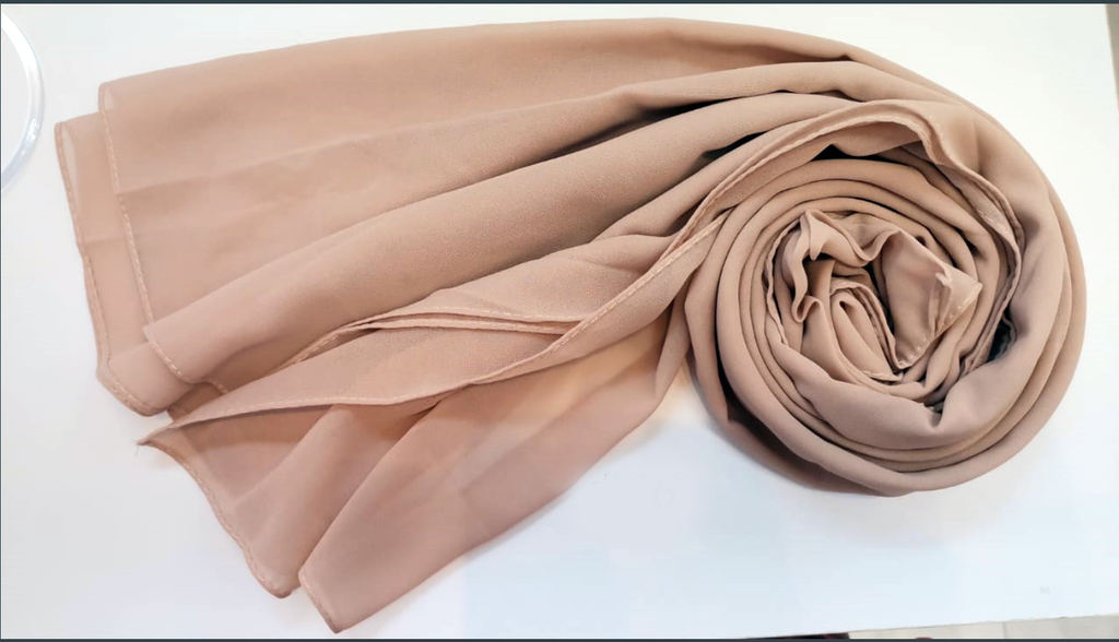 Everyday Chiffon Hijab - Latte Luxe