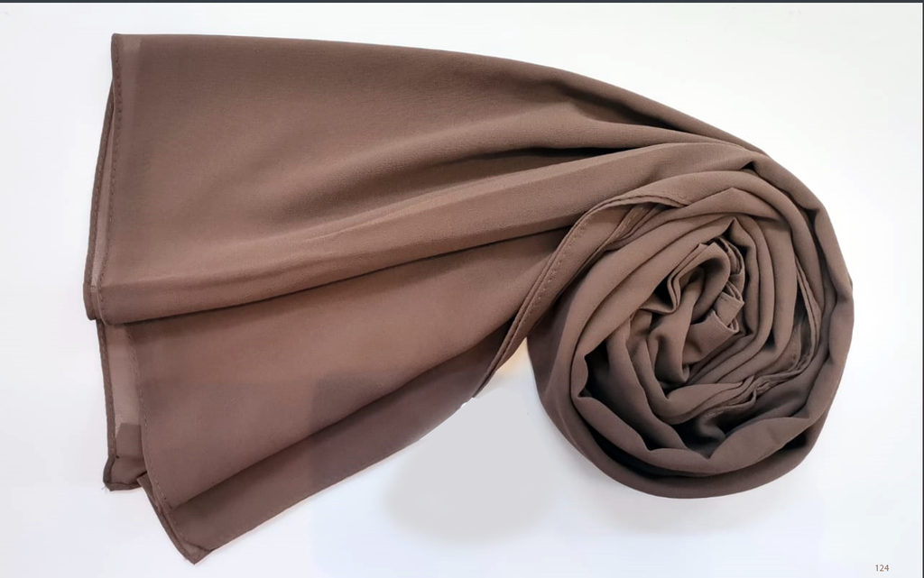 Everyday Chiffon Hijab - Chocolate Delight