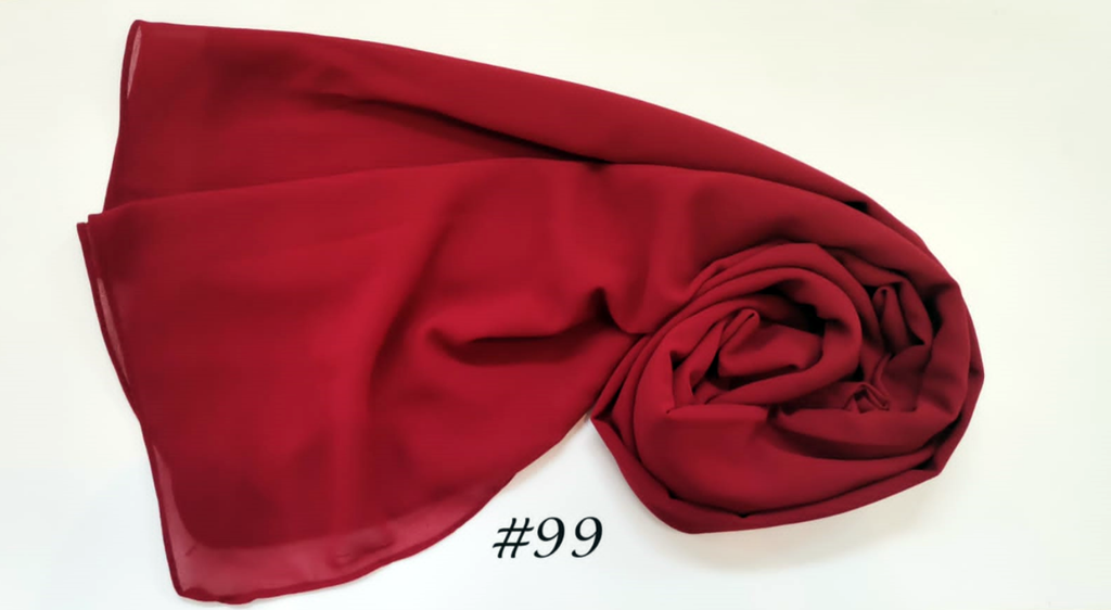 [EV99] Everyday Chiffon Hijab - Cherry Charm