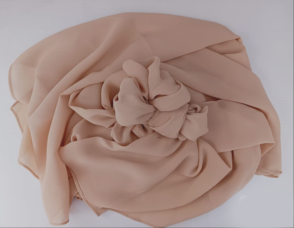[16] Crinkle Chiffon - Latte