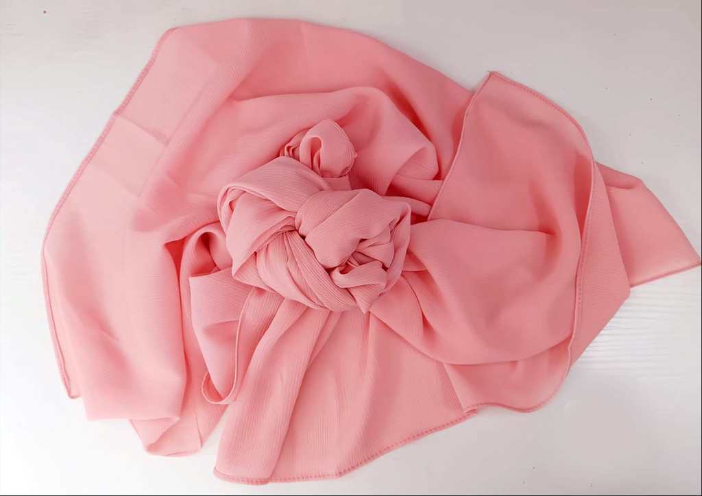 [3] Crinkle Chiffon - Blush