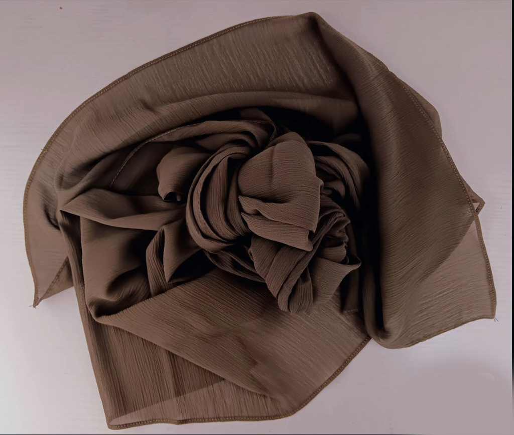 [190] Crinkle Chiffon - Olive