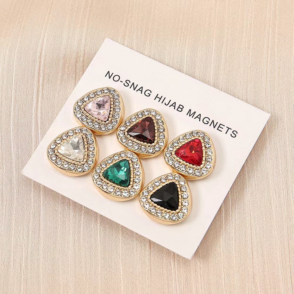 [R-MAGNET-PIN] Rhinestone Magnet Hijab Pin (Pair)