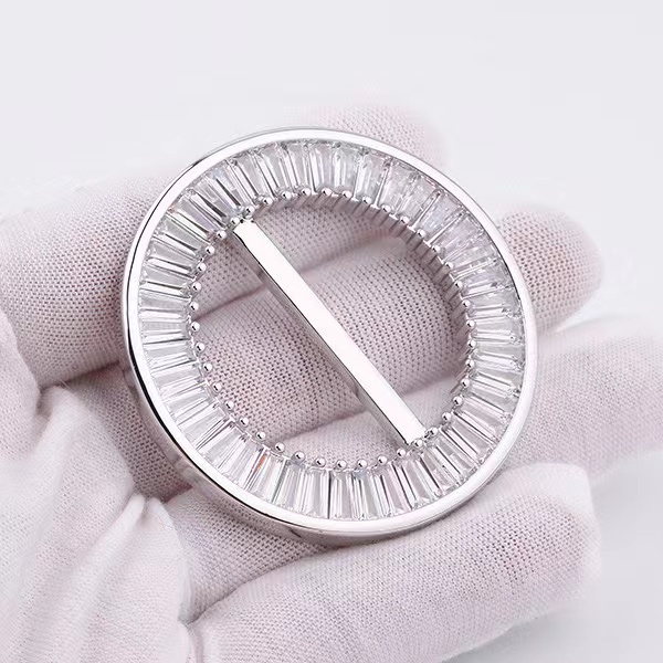 [ring-pin-silver] Silver Sparkle Hijab Pin