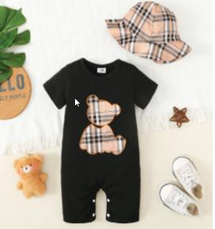 Teddy Bear Hug Onesie (6-9M)