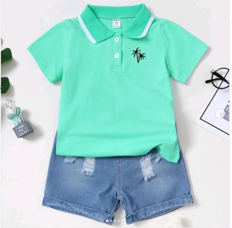 Beachside Breeze Polo Set (4Y)