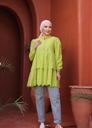 Apple Blossom Eyelet Tunic - Green 
