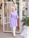 Lavender Cinch Eyelet Tunic (1415)
