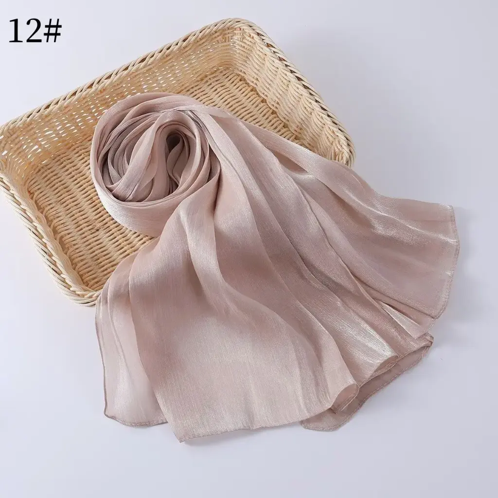 Shimmer scarf 12 - Amani Nude 
