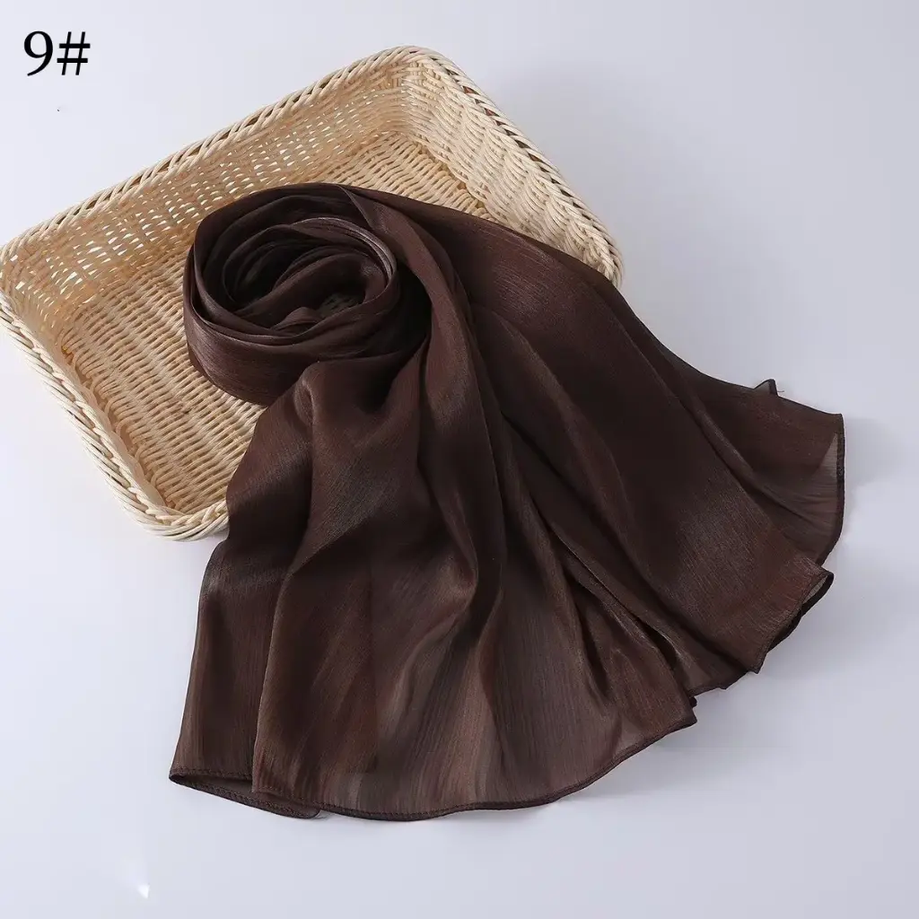 Shimmer scarf 9 - Huda Espresso 