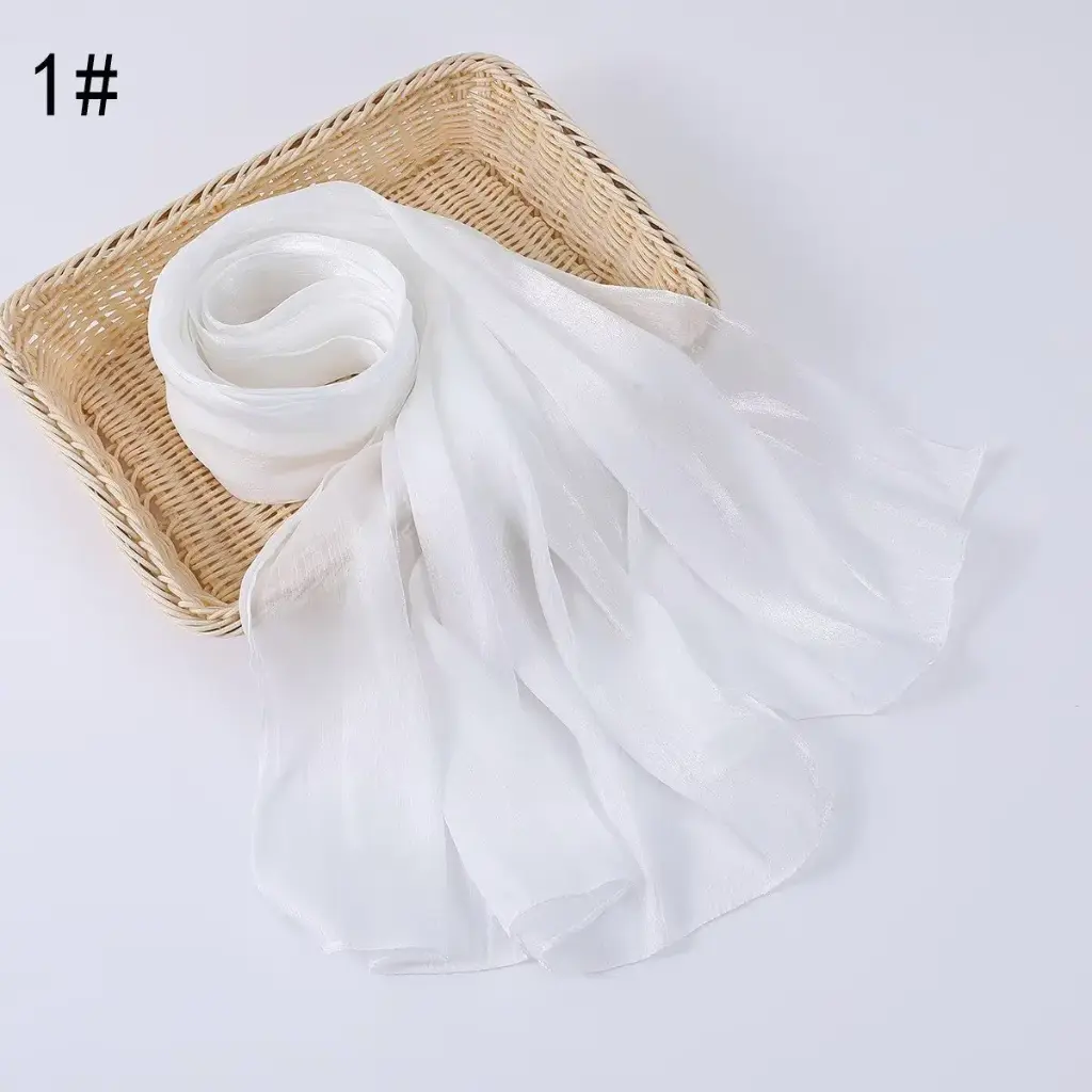 Shimmer scarf 1 - Noor Blanc 