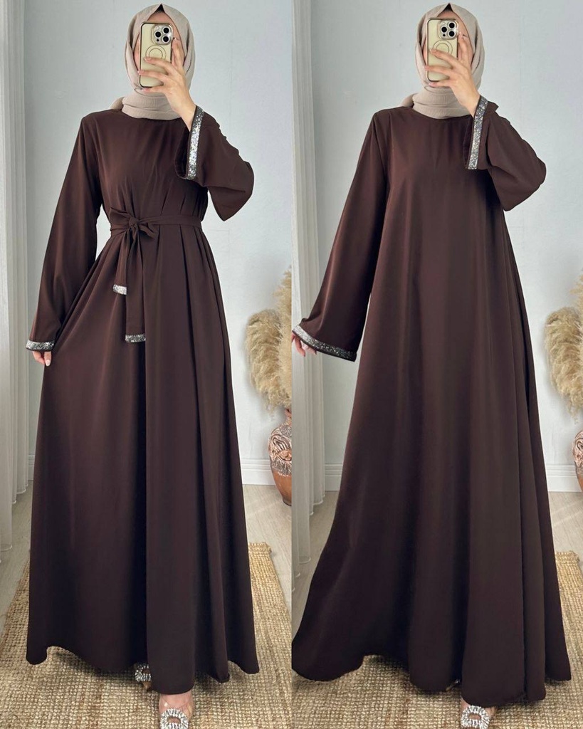 1660-Rich Chocolate Chic Dress
