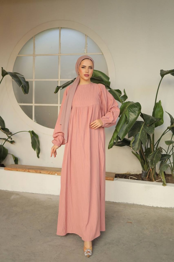 1801-Cotton Aura Nude Dress  