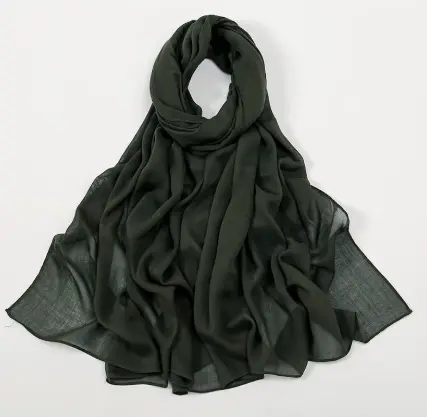Extra Large Premium Rayon Hijab 190x85 - Olive Whisper - 18