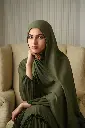 BM18 - Bamboo Modal Hijab - Olive Stone