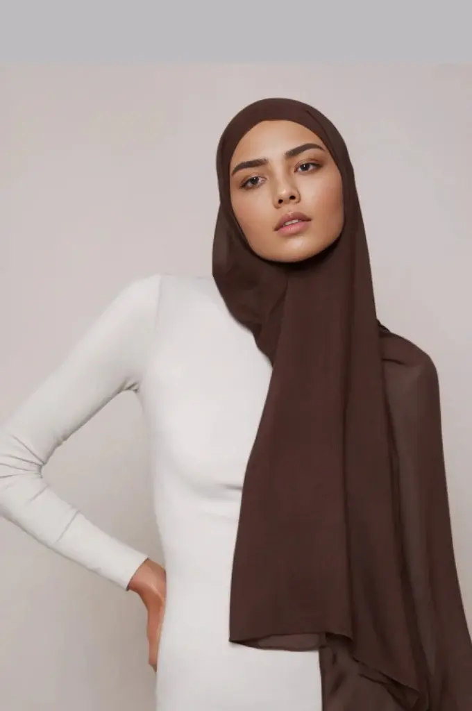 Premium Modal Hijab - Cocoa Luxe - 25