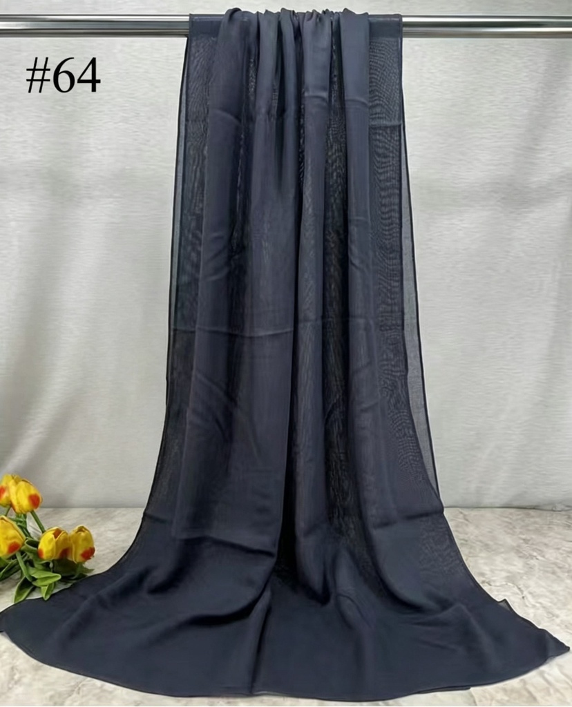 [BM64] BM64 - Bamboo Modal Hijab - Royal Navy