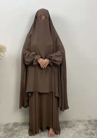Modesty Khimar - Brown