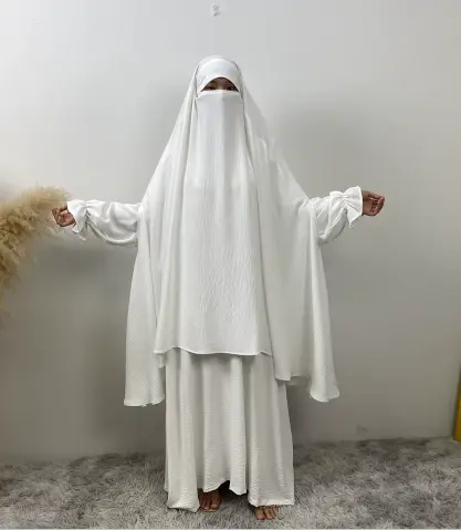 Modesty Khimar - White