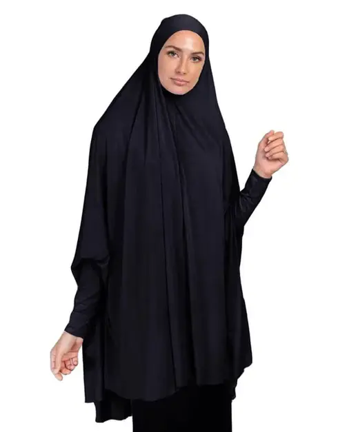 Pure Elegance Khimar - Black