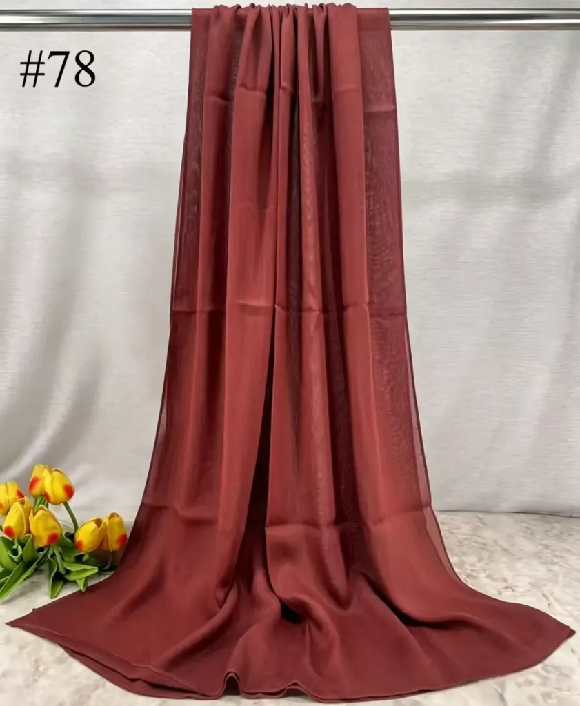 BM78 - Bamboo Modal Hijab - Burgundy Bliss