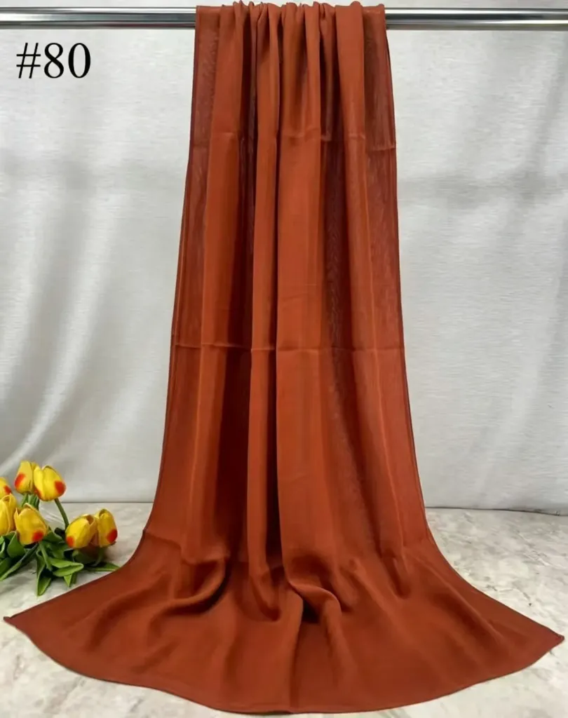 BM80 - Bamboo Modal Hijab - Terracotta Glow